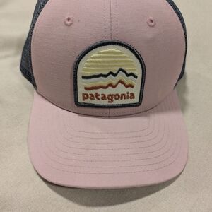 Patagonia Pink and Blue Trucker Hat